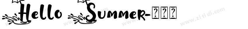 Hello Summer字体转换